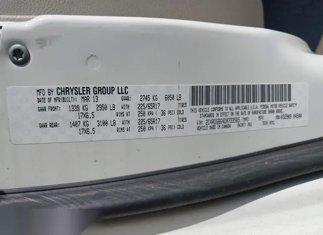 2C4RDGBG4DR733565 2013 2013 Dodge Grand Caravan- SE 9