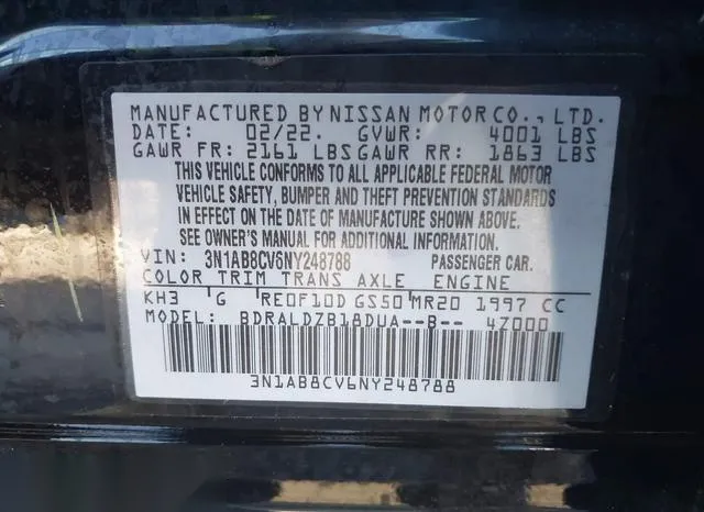 3N1AB8CV6NY248788 2022 2022 Nissan Sentra- Sv Xtronic Cvt 9