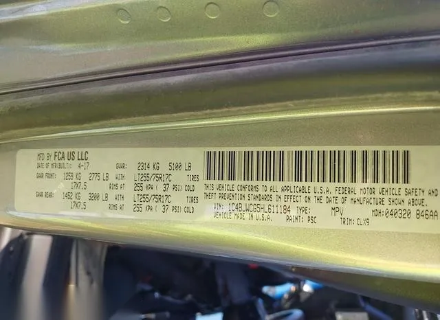 1C4BJWCG5HL611184 2017 2017 Jeep Wrangler- Rubicon Recon 4X4 9