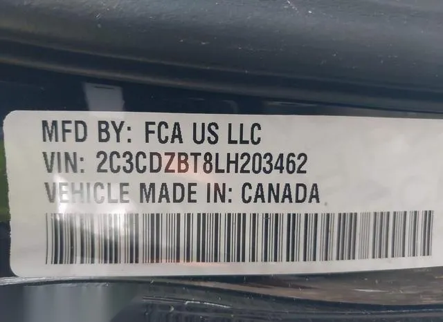 2C3CDZBT8LH203462 2020 2020 Dodge Challenger- R/T 9