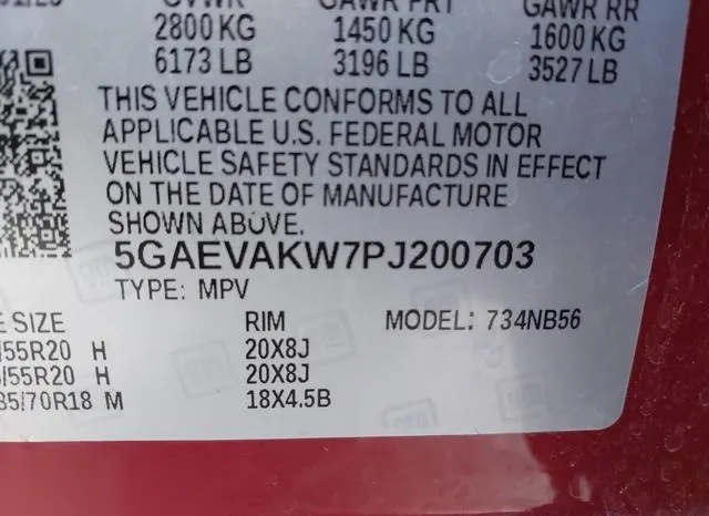 5GAEVAKW7PJ200703 2023 2023 Buick Enclave- Essence Awd 9