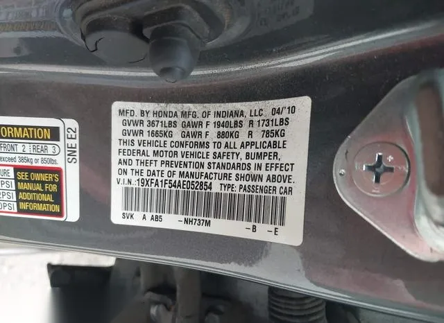 19XFA1F54AE052854 2010 2010 Honda Civic- LX 9