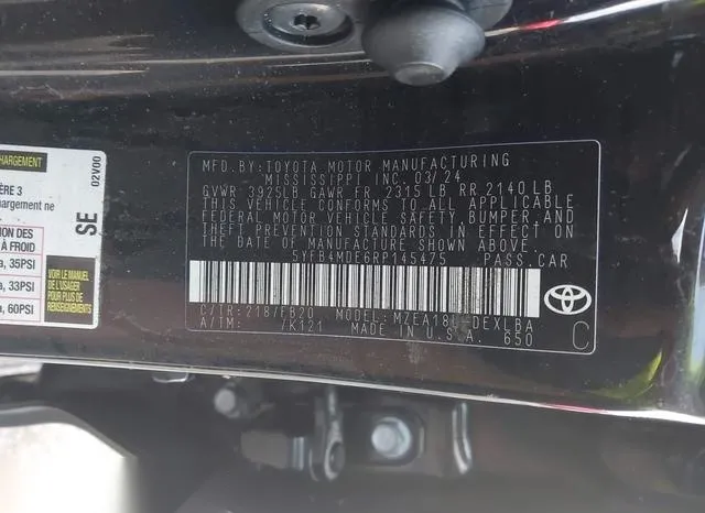 5YFB4MDE6RP145475 2024 2024 Toyota Corolla- LE 9