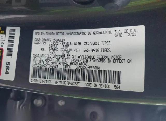 3TYCZ5ANXNT060824 2022 2022 Toyota Tacoma- Sr5 V6 9