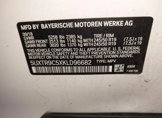 5UXTR9C5XKLD96682 2019 2019 BMW X3- Xdrive30I 9