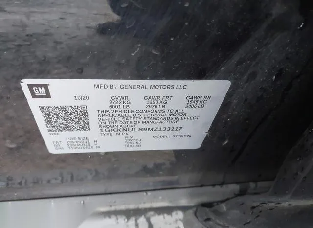 1GKKNULS9MZ133117 2021 2021 GMC Acadia- Awd Slt 9