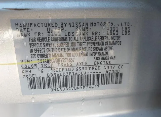 3N1AB8CV0NY274657 2022 2022 Nissan Sentra- Sv Xtronic Cvt 9