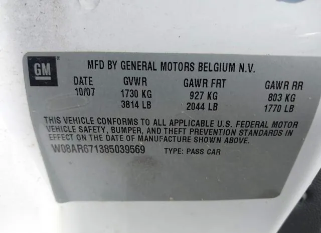 W08AR671385039569 2008 2008 Saturn Astra- XE 9