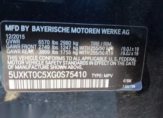 5UXKT0C5XG0S75410 2016 2016 BMW X5- Edrive Xdrive40E 9