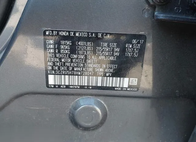 3CZRU5H78HM728047 2017 2017 Honda HR-V- Ex-L 9