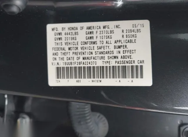 19UUB1F39FA024370 2015 2015 Acura TLX 9