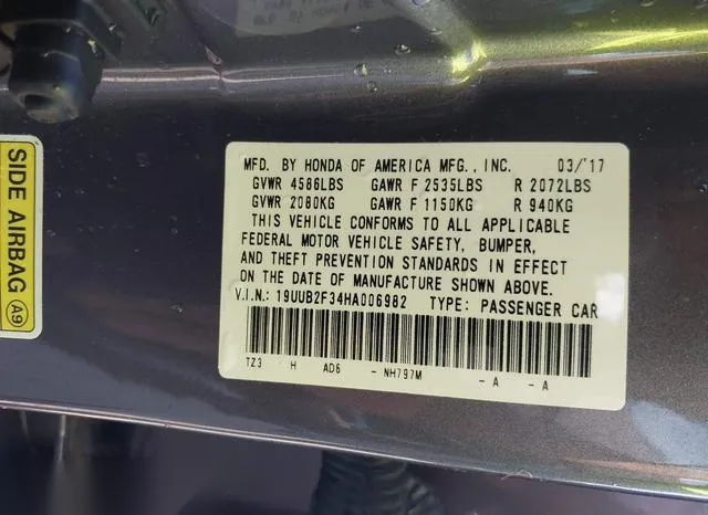 19UUB2F34HA006982 2017 2017 Acura TLX- V6 9