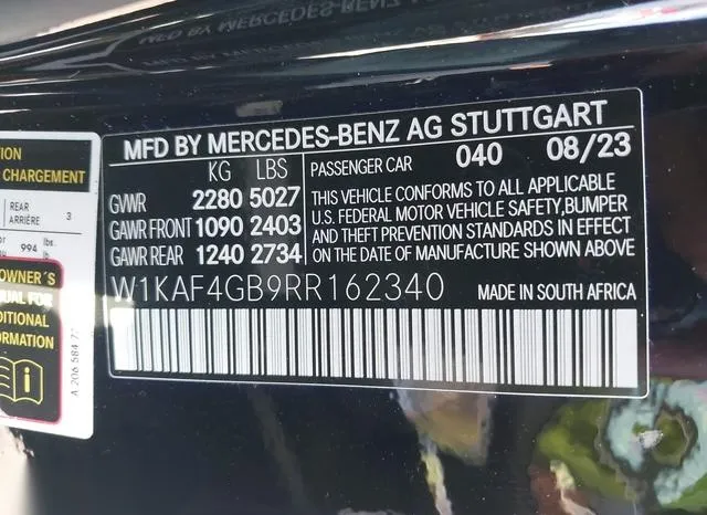 W1KAF4GB9RR162340 2024 2024 Mercedes-Benz C 300 9