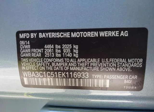 WBA3C1C51EK116933 2014 2014 BMW 3 Series- 328I 9