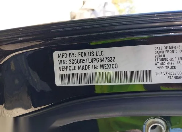 3C6UR5TL4PG647332 2023 2023 RAM 2500- Limited Mega Cab 4X4 9