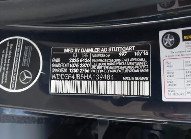 WDDZF4JB5HA139484 2017 2017 Mercedes-Benz E 300 9