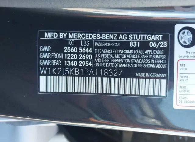 W1K2J5KB1PA118327 2023 2023 Mercedes-Benz Cls 450 Coupe 9