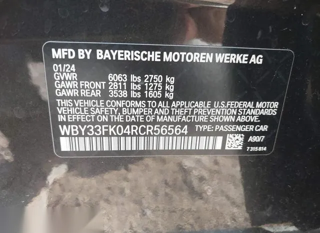 WBY33FK04RCR56564 2024 2024 BMW I5- Edrive40 9