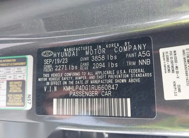 KMHLP4DG1RU660847 2024 2024 Hyundai Elantra- Limited 9