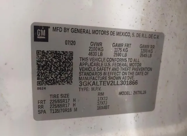 3GKALTEV2LL301866 2020 2020 GMC Terrain- Awd Sle 9