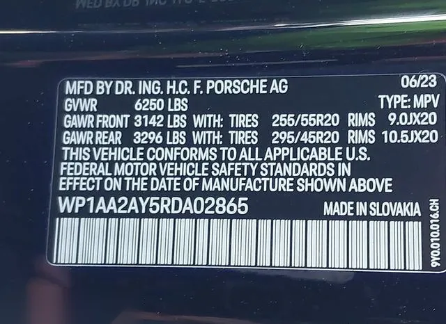 WP1AA2AY5RDA02865 2024 2024 Porsche Cayenne 9