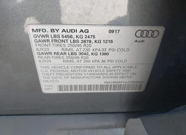 WA1BNAFY4J2065656 2018 2018 Audi Q5- 2-0T Premium/2-0T Tech 9