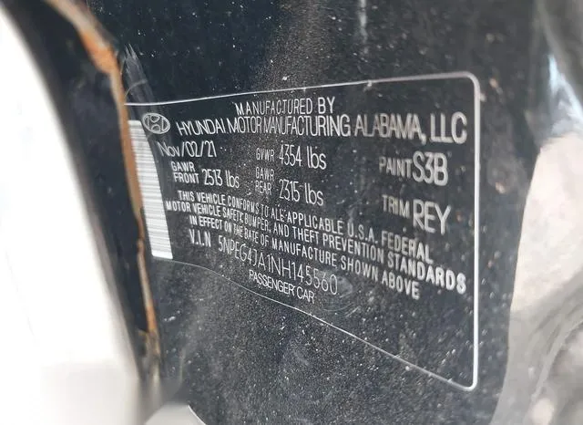 5NPEG4JA1NH145560 2022 2022 Hyundai Sonata- SE 9