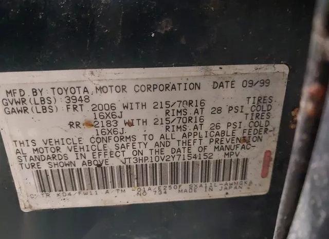 JT3HP10V2Y7154152 2000 2000 Toyota RAV4 9