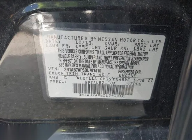 3N1AB7AP6DL791410 2013 2013 Nissan Sentra- SR 9