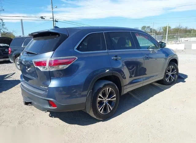 5TDJKRFH5GS276472 2016 2016 Toyota Highlander- Xle V6 4