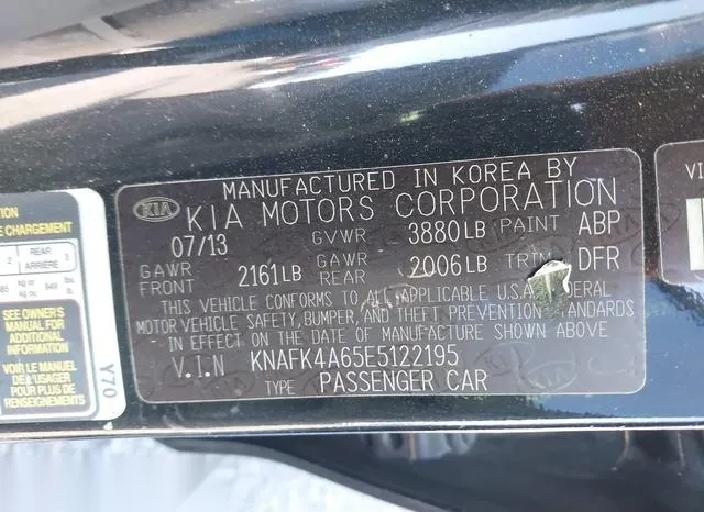 KNAFK4A65E5122195 2014 2014 KIA Forte- LX 9