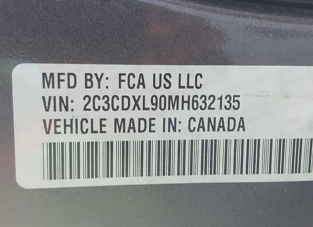 2C3CDXL90MH632135 2021 2021 Dodge Charger- Srt Hellcat Wide 9