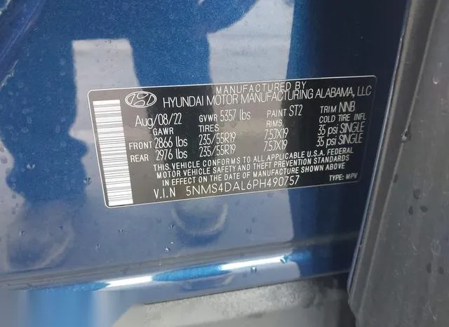 5NMS4DAL6PH490757 2023 2023 Hyundai Santa Fe- Limited 9