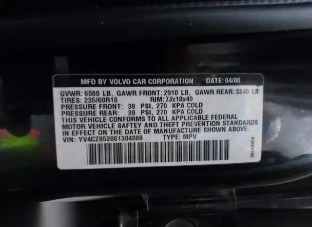 YV4CZ852861304088 2006 2006 Volvo XC90- V8/Volvo Ocean Race 9