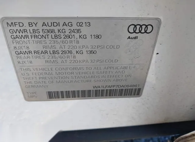 WA1LFAFP7DA064861 2013 2013 Audi Q5- 2-0T Premium 9