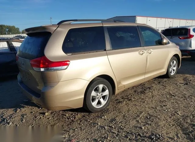 5TDKK3DC4BS017053 2011 2011 Toyota Sienna- Le V6 4