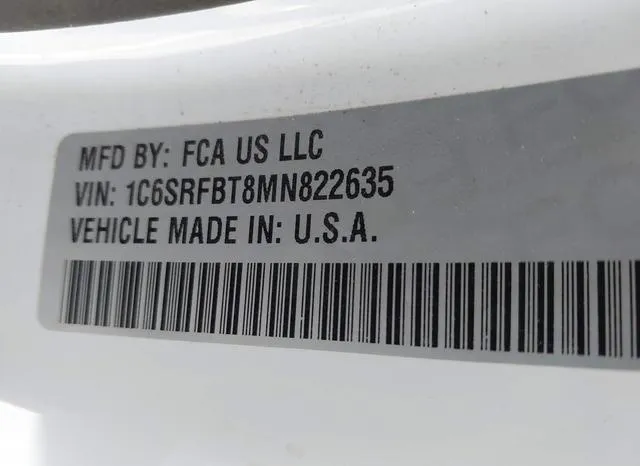 1C6SRFBT8MN822635 2021 2021 RAM 1500- Big Horn  4X4 6-4 Box 9