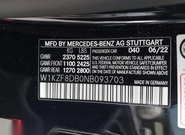 W1KZF8DB0NB093703 2022 2022 Mercedes-Benz E 350 9