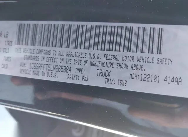 1C6SRFFT5LN265384 2020 2020 RAM 1500- Big Horn  4X4 5-7 Box 9