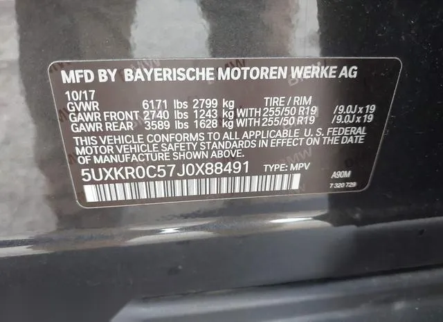 5UXKR0C57J0X88491 2018 2018 BMW X5- Xdrive35I 9