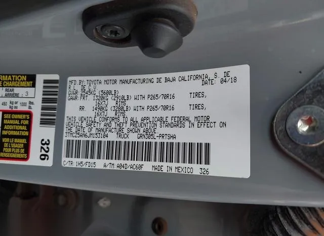 3TMCZ5AN6JM153104 2018 2018 Toyota Tacoma 9