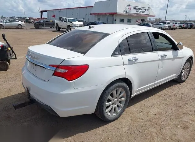 1C3CCBCGXEN136210 2014 2014 Chrysler 200- Limited 4