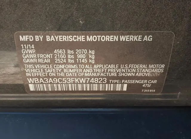 WBA3A9C53FKW74823 2015 2015 BMW 3 Series- 335I 9