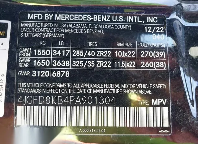 4JGFD8KB4PA901304 2023 2023 Mercedes-Benz Amg Gle 63 Coupe- 9