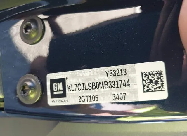 KL7CJLSB0MB331744 2021 2021 Chevrolet Trax- Fwd Lt 9