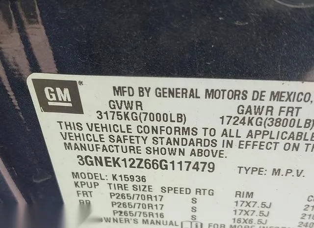 3GNEK12Z66G117479 2006 2006 Chevrolet Avalanche 1500- Z71 9