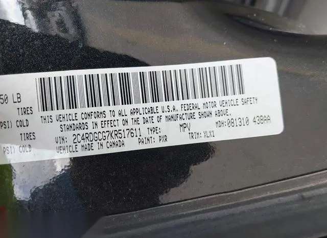 2C4RDGCG7KR517611 2019 2019 Dodge Grand Caravan- Sxt 9