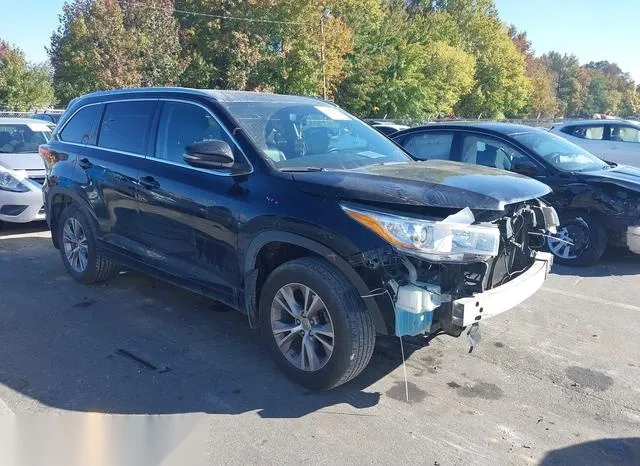 5TDJKRFH8FS150833 2015 2015 Toyota Highlander- Xle V6 1