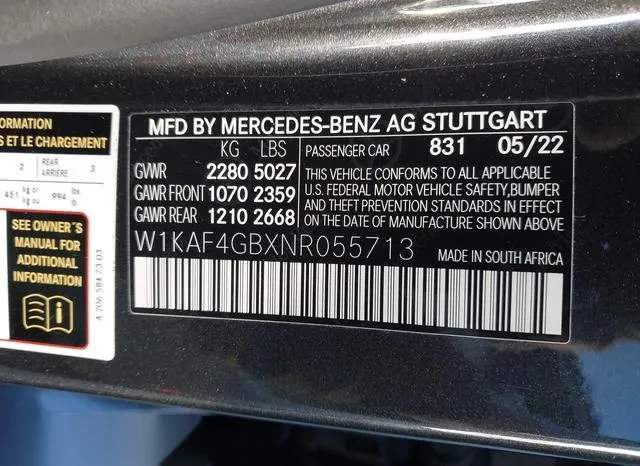 W1KAF4GBXNR055713 2022 2022 Mercedes-Benz C 300- Sedan 9