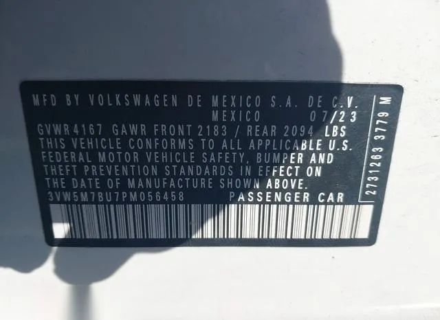 3VW5M7BU7PM056458 2023 2023 Volkswagen Jetta- 1-5T S 9